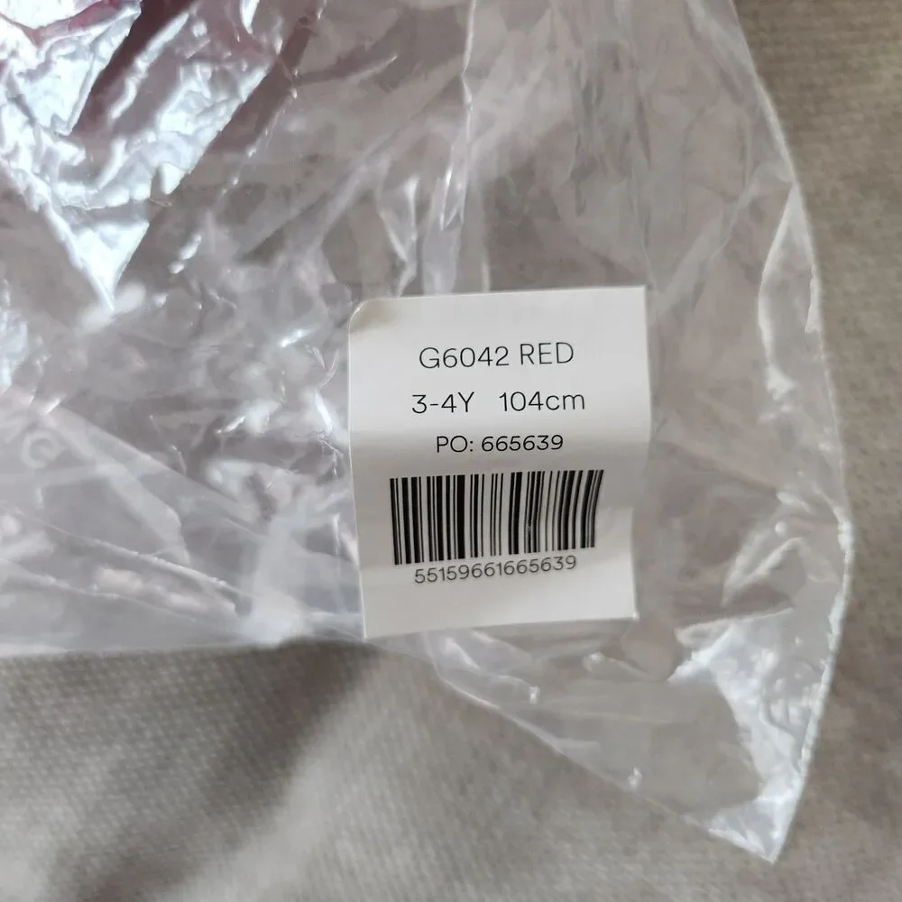 Mini Boden 3-4YR Red Collage Hearts Peplum Smocked Swimsuit NWT